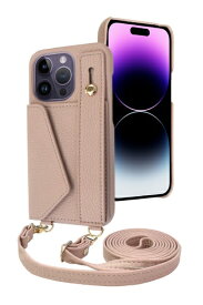 shizukawill｜シズカウィル iPhone14 Pro ショルダーケース アイファンデ5 ストリートモード ミルキーベージュ APIP14PIF51BE