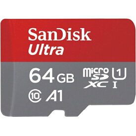 【まとめ買いで最大10%OFFクーポン(2/29まで)】 サンディスク｜SanDisk microSDXCカード UHS-I Ultra（ウルトラ） SDSQUAB-064G-JN3MA [Class10 /64GB]