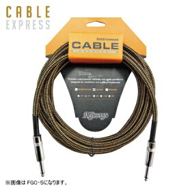 K・Garage｜ケーガレージ 5m ギター用シールドケーブル ブラック/オレンジ FGC-5 BLK/ORG