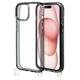 ラスタバナナ｜RastaBanana iPhone 15（6.1インチ） ハイブリッドケース TPU×PC 2Way ストラップホールパーツ脱着式 BK ラスタバナナ