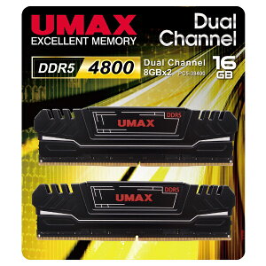 UMAXb[}bNX ݃ UM-DDR5-4800(q[gVNt) UM-DDR5D-4800-16GHS [DIMM DDR5 /8GB /2]