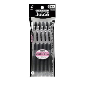 PILOT｜パイロット ボールペン 超極細 5本パック Juice(ジュース) ブラック(インク色：ブラック) P-LJU-50UF-5B [0.38mm]