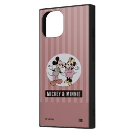 イングレム｜Ingrem iPhone 15（6.1インチ） / 14 / 13 / ディズニー / ハイブリッドケース KAKU / ミッキー＆ミニー_80年代 イングレム IQ-DP41K3TB/MKN2