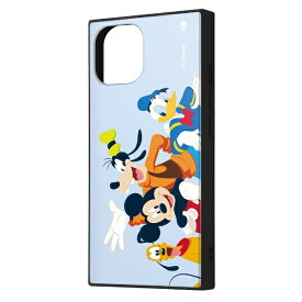 イングレム｜Ingrem iPhone 15（6.1インチ） / 14 / 13 / ディズニー / ハイブリッドケース KAKU / ミッキー＆フレンズ_2 イングレム IQ-DP41K3TB/MAF6