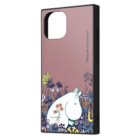 イングレム｜Ingrem iPhone 15（6.1インチ） / 14 / 13 / ムーミン / ハイブリッドケース KAKU / ムーミンと花畑 イングレム IQ-AP41K3TB/MT27
