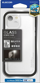 ELECOM｜エレコム iPhone 15（6.1インチ） ハイブリッドケース/ガラス/クリア PM-A23AHVCG1CR