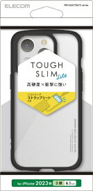 ELECOM｜エレコム iPhone 15 Pro（6.1インチ） ハイブリッド/背面クリア/ブラック PM-A23CTSLFCBK