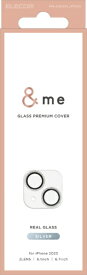 ELECOM｜エレコム iPhone 15（6.1インチ） レンズフィルム/ガラス/グリッター/シルバー PM-A23AFLLP1SVG
