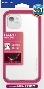 ELECOM�b�G���R�� iPhone 15 Plus�i6.7�C���`�j �n�[�h�P�[�X/�Ƀ~/�N���A PM-A23BPVKCR