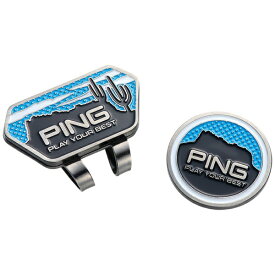ピン｜PING ゴルフマーカー AC-N2308 モニュメントバレー クリップマーカー(モーニング ブルー)37169-01