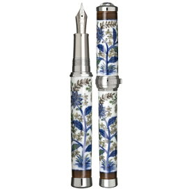 セーラー万年筆｜THE SAILOR PEN 有田焼万年筆(源右衛門窯製) 染錦更紗手花蝶文 太字(B) 銀 10-2551-600