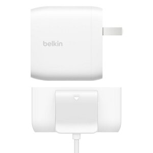 BELKINbxL 30W + 30W 2|[g PPS USB-C PD}[d + 30W 4|[g[dzZbg zCg WCB010dq2MWH-B7 [USB Power DeliveryΉ /15W]