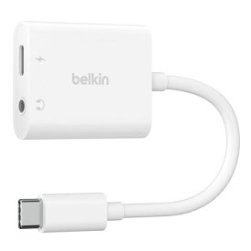 BELKIN｜ベルキン NPA004btWH　RockStar　3.5mmオーディオ + USB-C充電アダプター ホワイト NPA004btWH