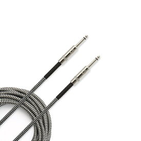 PlanetWaves｜プラネットウェイブス ケーブル (15ft/4.6m） Custom Series Braided Instrument Cables グレー PW-BG-15BG