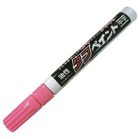 カズキ高分子｜KAZUKI HIGH POLYMER 油性ペン 中字 タフペイント 蛍光ピンク
