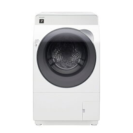 【無料延長保証「自然故障プラン」】 シャープ｜SHARP ドラム式洗濯機 クリスタルホワイト ES-K10B-WL [洗濯10.0kg /乾燥6.0kg /ヒーター乾燥(水冷・除湿タイプ) /左開き]