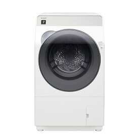 【無料延長保証「自然故障プラン」】 シャープ｜SHARP ドラム式洗濯機 クリスタルホワイト ES-K10B-WR [洗濯10.0kg /乾燥6.0kg /ヒーター乾燥(水冷・除湿タイプ) /右開き]