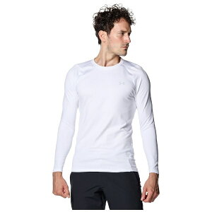 A_[A[}[bUNDER ARMOUR Y UAR[hMA tBbeBh OX[u N[ Vc UA COLDGEAR Fitted Long Sleeve Crew(MDTCY/White×HaloGray) 1381819