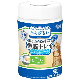大王製紙｜Daio Paper キミおもい 汚れもニオイもからめとる 徹底キレイおそうじシート ボトル 本体 70枚