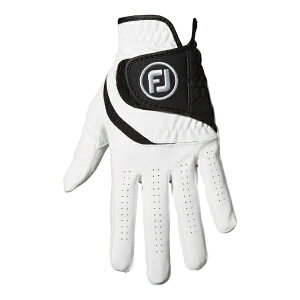 フットジョイ|FootJoy 【メンズ 左手着用(右利き用)】 ゴルフグローブ ナノロックグリップ(25cm/ホワイト/ブラック) FGNG23WT