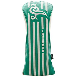 JADO|邪道 ヘッドカバー フェアウェイウッド用 ストライプトライバルシリーズ(グリーンマットホワイト) JGHC8888F