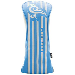 JADO|邪道 ヘッドカバー フェアウェイウッド用 ストライプトライバルシリーズ(ターコイズブルーマットホワイト) JGHC8888F