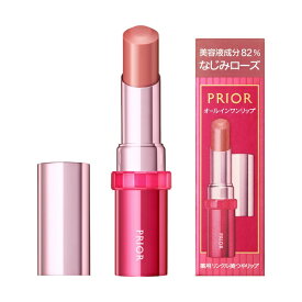 資生堂｜shiseido PRIOR（プリオール）薬用　リンクル美つやリップ　なじみローズ(3.5g)(医薬部外品)[リップクリ‐ム] なじみローズ