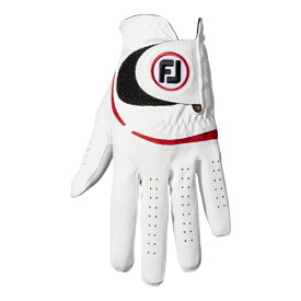 フットジョイ｜FootJoy 【メンズ 左手着用(右利き用)】 ゴルフグローブ ウェザーソフ(23cm/ホワイト/レッド) FGWF23WR