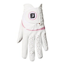 フットジョイ｜FootJoy 【レディース 両手着用】 ゴルフグローブ ウェザーソフ レディース グローブ(19cm/ホワイト/ピンク) FGWF3PR
