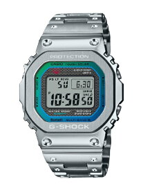 CASIO｜カシオ 【Bluetooth搭載ソーラー電波時計】G-SHOCK（Gショック）フルメタルシリーズ レインボーカラーアクセント マスターピースデザインモデル GMW-B5000PC-1JF