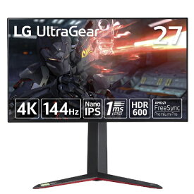 LG｜エルジー ゲーミングモニター UltraGear ブラック 27GP95RP-B [27型 /4K(3840×2160） /ワイド]