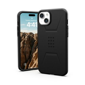 UAG｜URBAN ARMOR GEAR iPhone15 Plus MagSafe対応 CIVILIAN ケース ブラック UAG-IPH23LB-CMS-BK