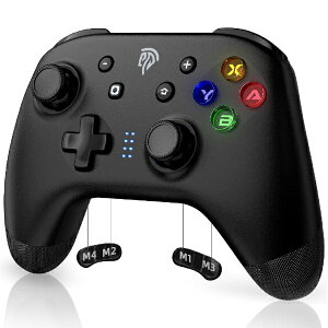 EasySMX �Q�[���p�b�h ���C�����X / �L�� Easy SMX 9124(Switch�Ή�) �u���b�N ESM9124 [Bluetooth�EUSB /Windows�EAndroid�EiOS]