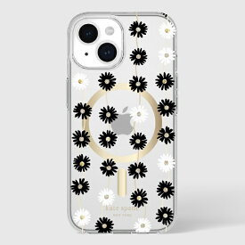 ケイト・スペード ニューヨーク｜kate spade new york iPhone 15 KSNY Protective Hardshell MagSafe対応 - Daisy Chain/Black White