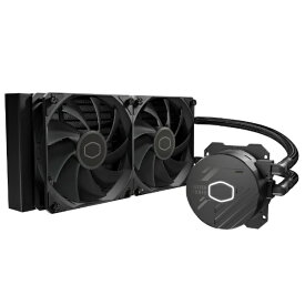 クーラーマスター｜COOLER MASTER 水冷CPUクーラー 120mmファンx2 [LGA1700/1200/1156/1155/1151/1150・AM5/AM4/AM3+/AM3/AM2+/AM2/FM2+/FM2/FM1] MASTERLIQUID 240L Core ブラック MLW-D24M-A17PK-R1