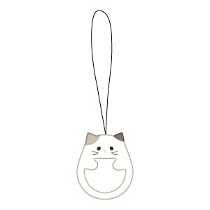 【エントリーで最大全額ポイント還元|11/5迄】 ナチュラルデザイン|NATURAL design Petit Animal リングストラップ Petit Animal みけねこ RSPA01
