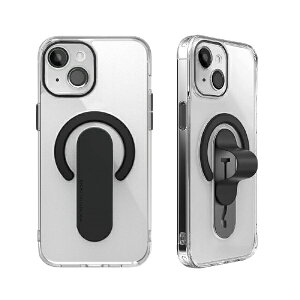 ROA�b���A iPhone 15 Pro Max�i6.7�C���`�j�@Mag Grip �����Y�K�[�h��̌^�N���A�P�[�X momostick �u���b�N MMS25317i15PL