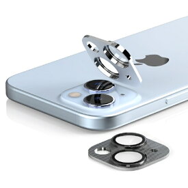 ROA｜ロア iPhone 15（6.1インチ） レンズフィルムカメラ専用強化ガラスフィルム C-SUB CORE araree メタルシルバー AR25424i15