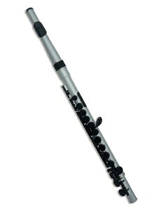 NUVO�b�k�[�{ �v���X�`�b�N���t���[�g Student Flute Silver/Black N235SFSB