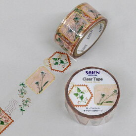 カミイソ産商｜KAMIISO SANSYOU クリアテープ [20mmx3m] Stamp story Wildflower