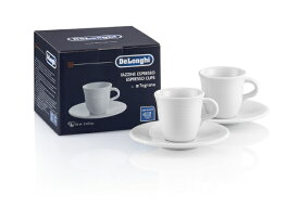 Delonghi｜デロンギ エスプレッソ セラミック カップ＆ソーサ—セット（2客） DLSC308