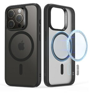 �C�[�G�X�A�[���bESR iPhone 15 Pro Max�i6.7�C���`�j�n�C�u���b�h�P�[�X ESR Frosted Black ClassicHybridCase(HaloLock)foriPhone15ProMax