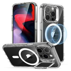 �C�[�G�X�A�[���bESR iPhone 15 Pro�i6.1�C���`�j�X�^���h�t�n�C�u���b�h�P�[�X ESR Clear ClassicHybridCasewithStandHaloLockforiPhone15Pro