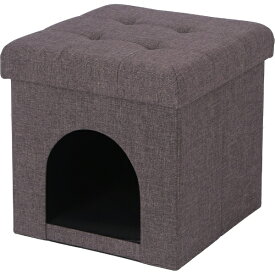 不二貿易｜Fuji Boeki ペットハウススツール mini □30cm チャコール