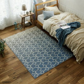 スミノエ｜SUMINOE ミッキー　メロウラグ 130×185cm ブルー