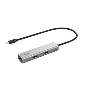 BUFFALObobt@[ mUSB-C IXX HDMI / LAN / USB-Ax3 / USB-CnhbLOXe[V Vo[ LUD-U3-CU301SV