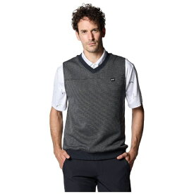 アンダーアーマー｜UNDER ARMOUR メンズ UAストーム セーターフリース ベスト UA Sweater Fleece Vest(XLサイズ/Black×White) 1381269【返品交換不可】