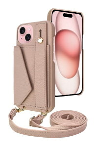 shizukawill�b�V�Y�J�E�B�� iPhone15 �V�����_�[�P�[�X �A�C�t�@���f5 �X�g���[�g���[�h �~���L�[�x�[�W�� APIP15IF51BE