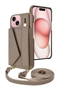 shizukawill�b�V�Y�J�E�B�� iPhone15 �V�����_�[�P�[�X �A�C�t�@���f5 �X�g���[�g���[�h �O���[�u���E�� APIP15IF51BR