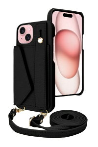 shizukawill�b�V�Y�J�E�B�� iPhone15 �V�����_�[�P�[�X �A�C�t�@���f5 �X�g���[�g���[�h �A�C�{���[�u���b�N APIP15IF51BK